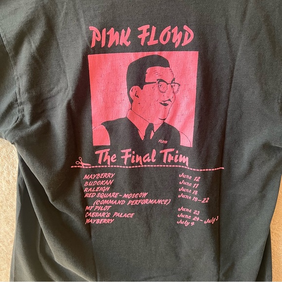 RARE Pink Floyd The Final Cut Tour T-Shirt Size Large - Picture 4 of 5